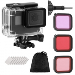 Housing camera gopro hero 5,6,7 set red filter and anti fog balidiveshop  large